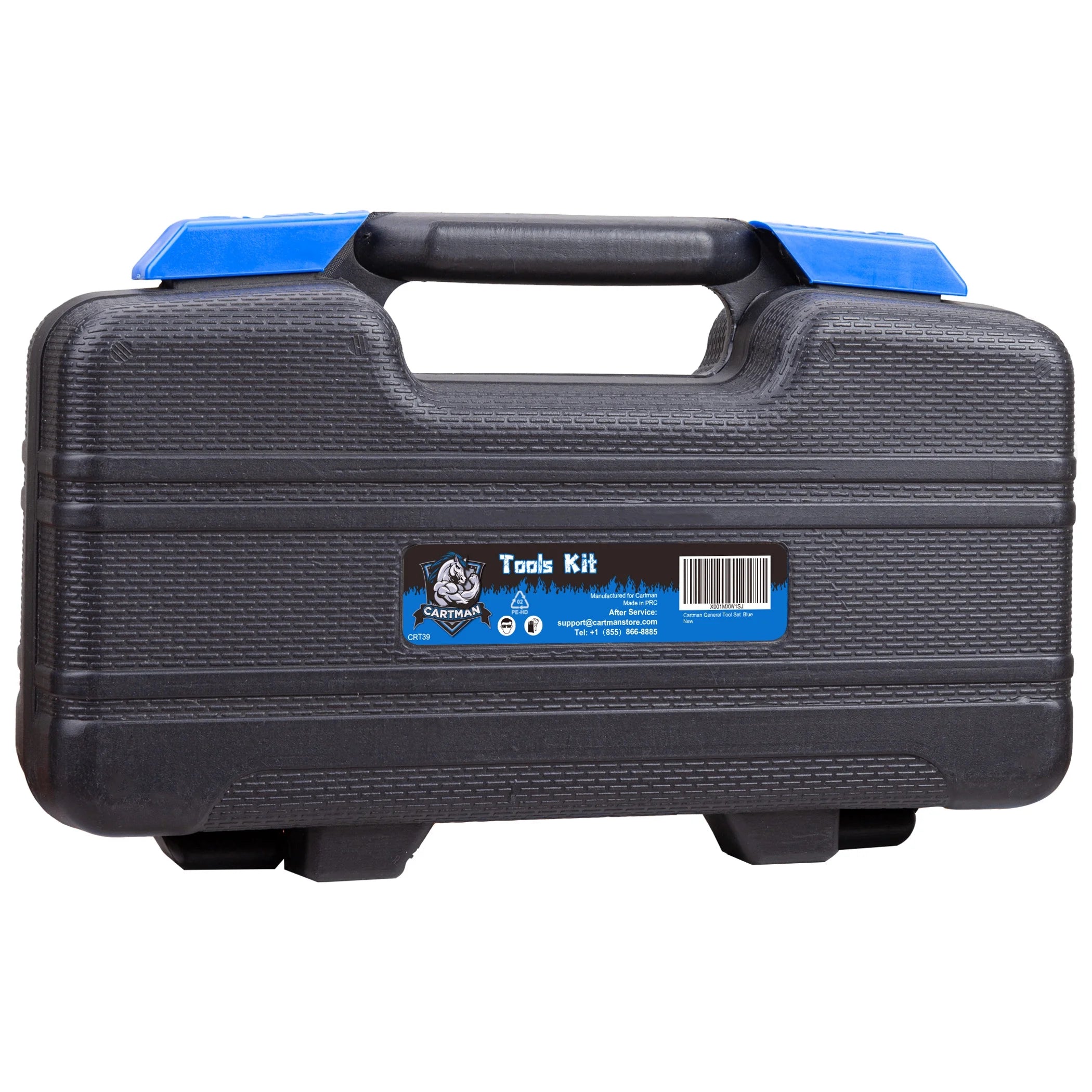 Blue 39-Piece General Household Tool Set with Storage Case