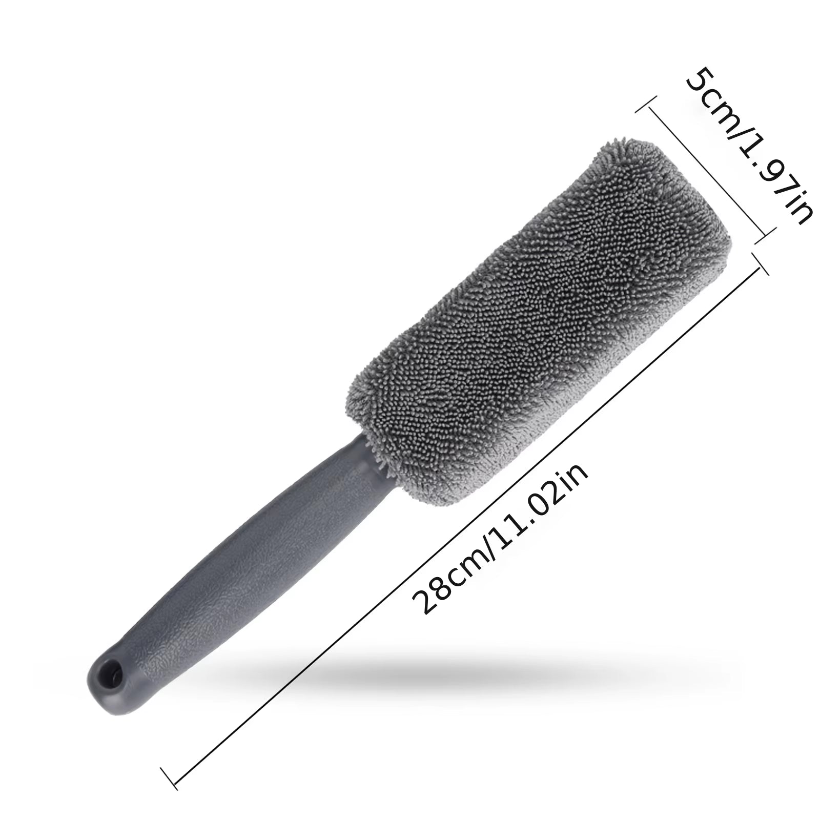 Microfiber Tire Brush for Efficient Wheel Hub and Rim Cleaning - Ideal for Automotive Maintenance and Detailing